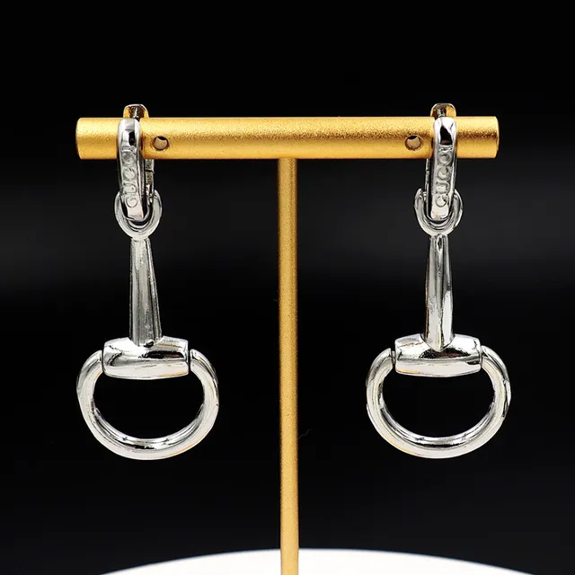 Gucci Horsebit 1955 Silver-Tone Horsebit Earrings