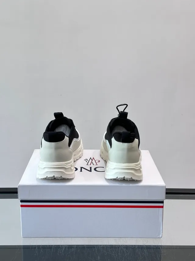 Moncler Black and Off-White Lifestyle Sneakers