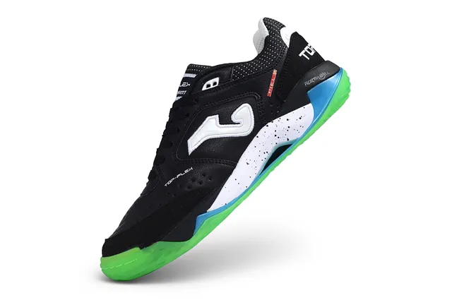 Joma Flex Black Green Perforated Synthetic Upper Lifestyle Sneakers