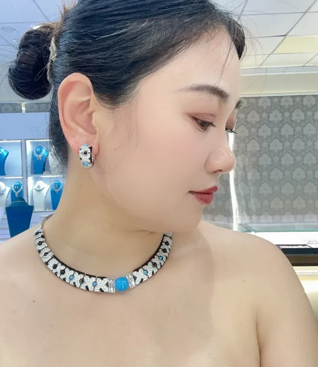 Cartier Diabolo Geometric Enamel and Diamond Hoop Earrings