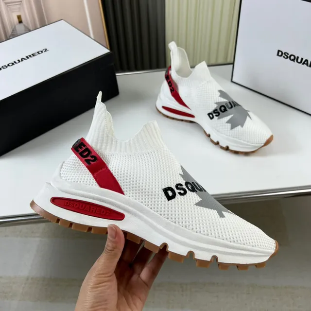 Dsquared2 ICON White Red Gum Lifestyle Sneakers