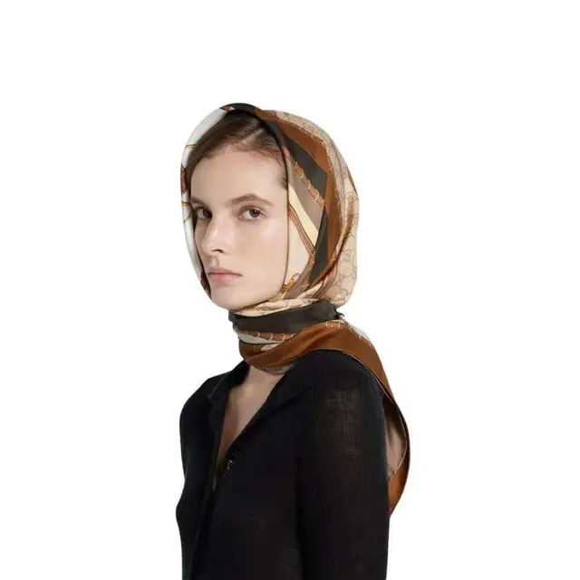 Gucci Equestrian Motif Silk Scarf