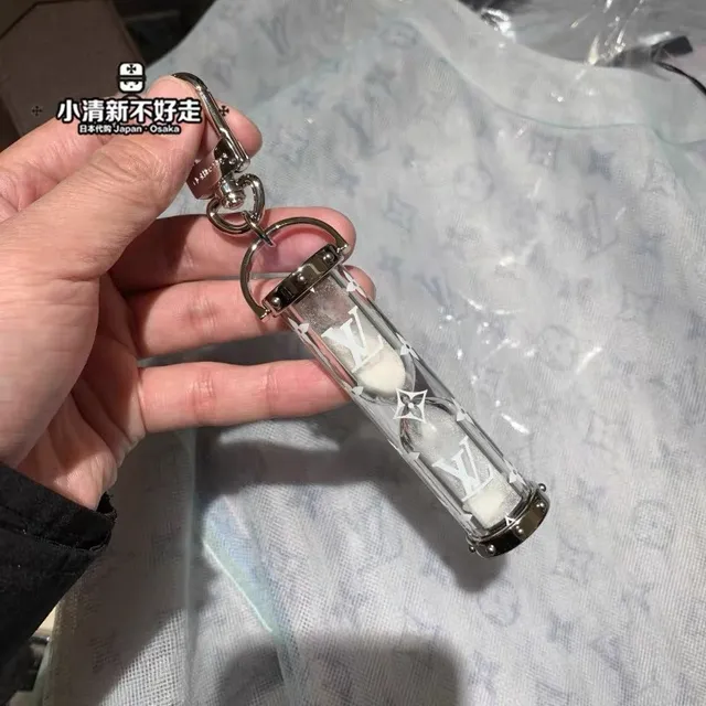 Louis Vuitton Monogram Hourglass Keychain Transparent Crossbody Bag