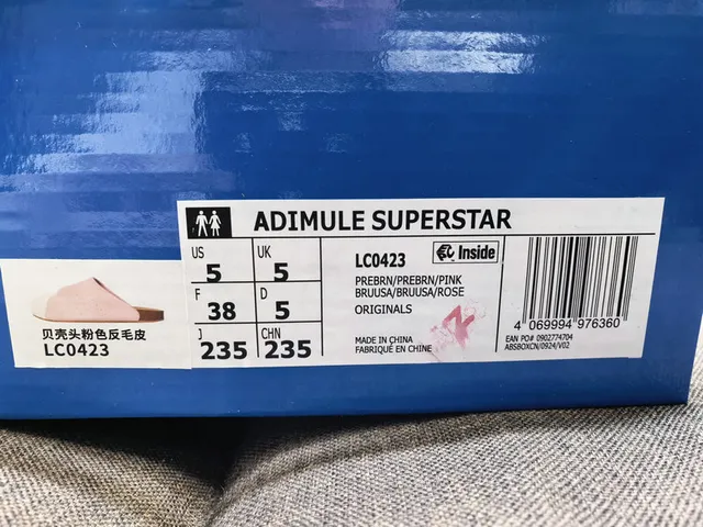 Adidas Pink White Perforated Upper Cork Footbed Slippers