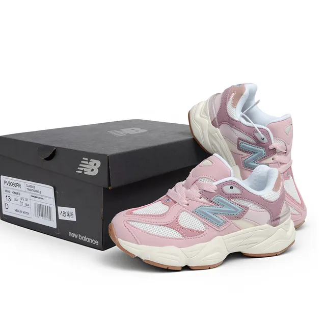 New Balance 9060 Pink Mauve Chunky Sneakers