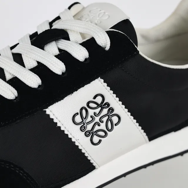 Loewe Flow Runner Black and White Lifestyle Sneakers