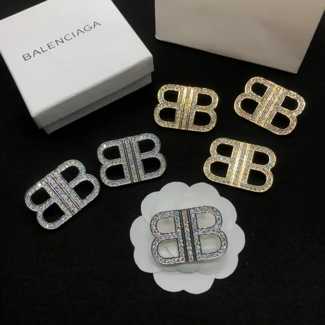 Chanel Gold Transparent Crystal-Pavé Earrings