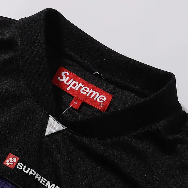 Supreme Black and White Angular Panel Jersey
