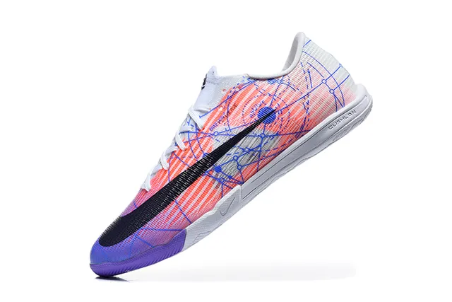 Nike Mercurial Multicolor Purple Low-Top Synthetic Upper Indoor Soccer Shoes
