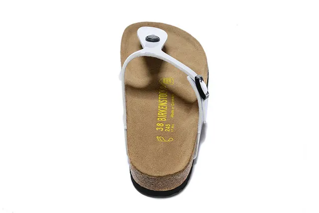 Birkenstock Arizona White Glossy Thong Casual Sandal