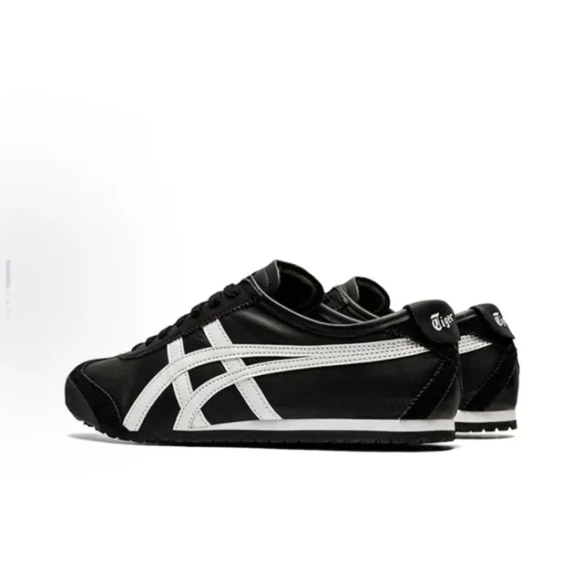 Onitsuka Tiger Black White Low-Top Leather Upper Lifestyle Sneakers