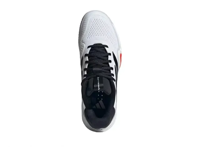 Adidas White Black Breathable Mesh Upper Three-Stripe Side Branding Sneakers