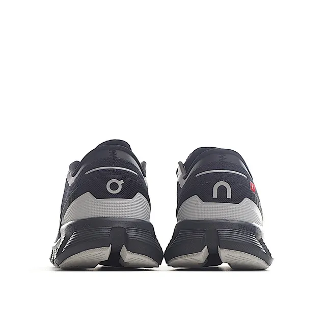 On Cloudmonster Black and Gray Running Shoes