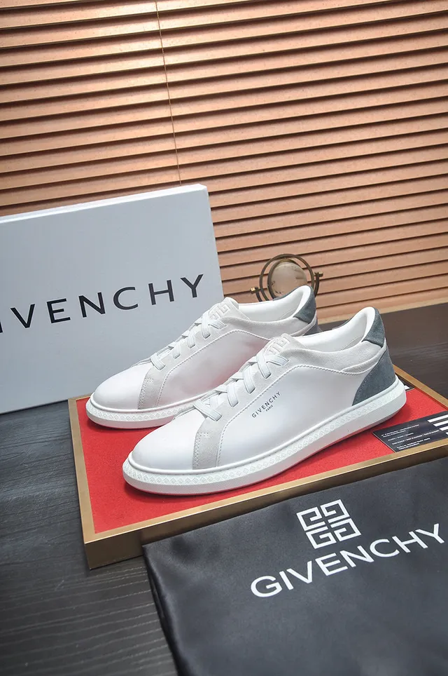 Givenchy City Sport White and Gray Leather Lifestyle Sneakers