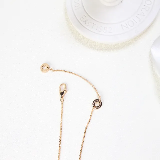 Silver Gold Fan-Shaped Pendant Pavé-Set Stones Necklace