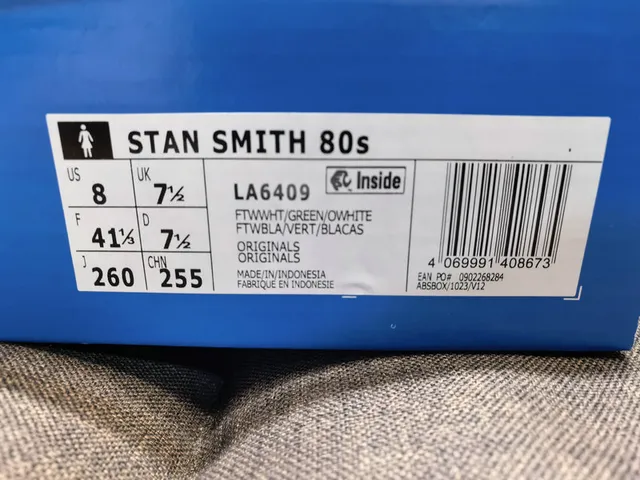 Adidas Stan Smith White and Green Lifestyle Sneakers