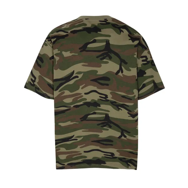 Gallery Dept Camouflage Print Gold Logo T-Shirt