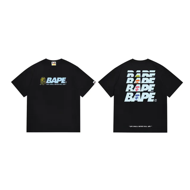 A Bathing Ape Graphic Print Black T-Shirt