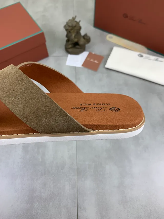 Brown Beige Crossed-Strap Slide-On Casual Sandals