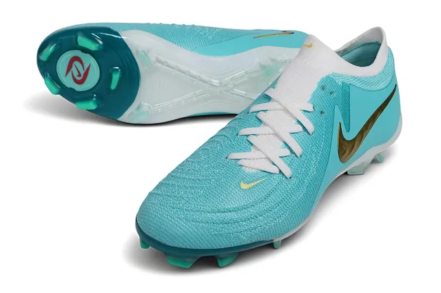 Nike Phantom GT Turquoise Gold Firm-Ground Soccer Shoes