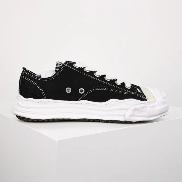 Maison Margiela Black White Deconstructed Oversized Sole Lifestyle Sneakers