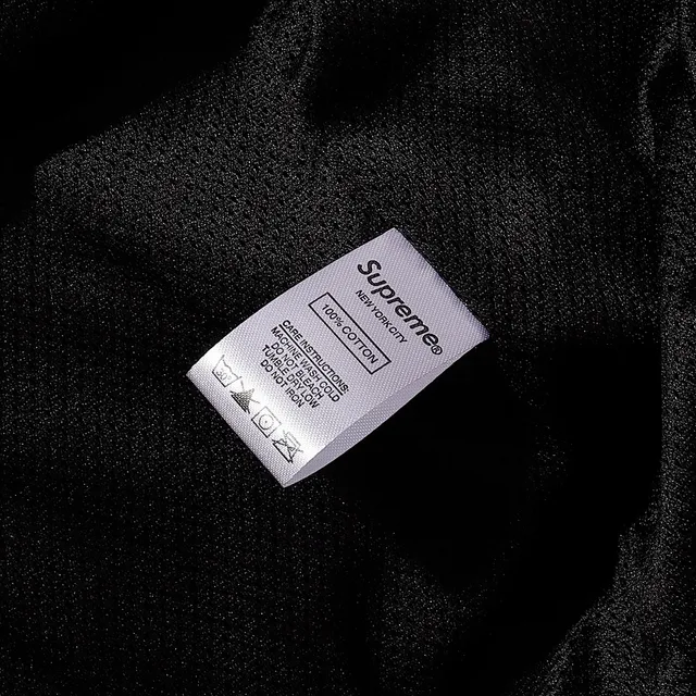 Supreme Black White Full-Zip Contrast-Panel Windbreaker