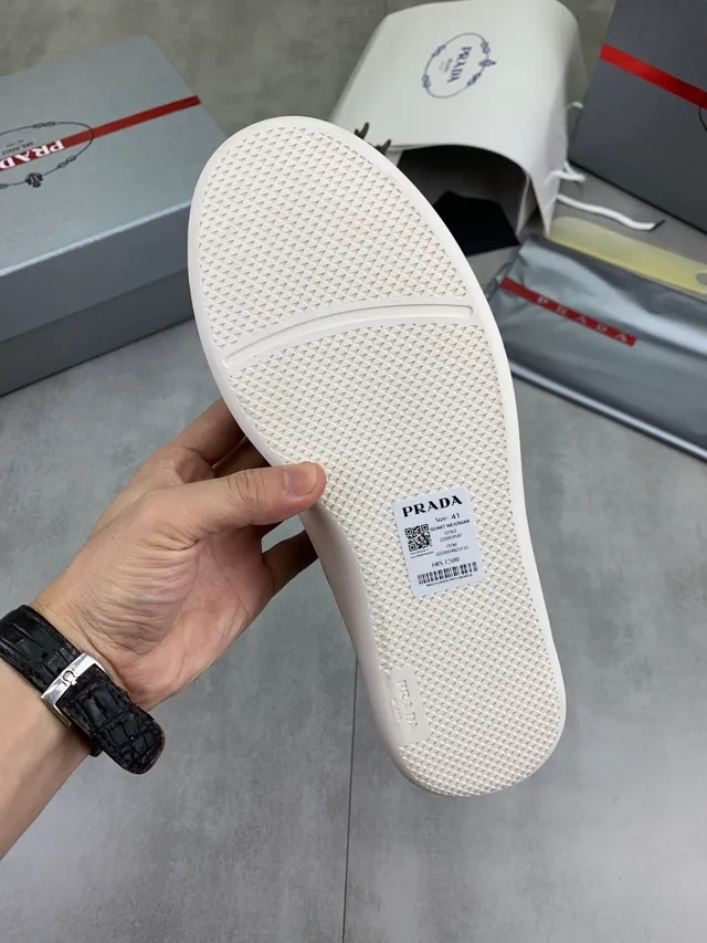 Gray High-Top Smooth Textile Sneaker