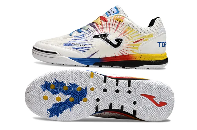 Joma Multicolor White Low-Top Mesh Upper Sneakers