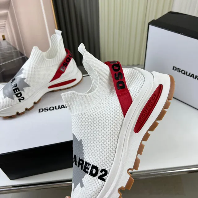 Dsquared2 ICON White Red Gum Lifestyle Sneakers