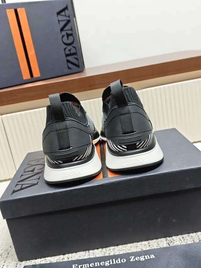 Zegna Slip-On Knit Lifestyle Sneaker