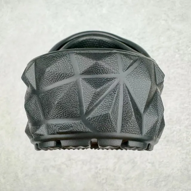 Crocs Echo Clog Black Geometric Faceted Clog