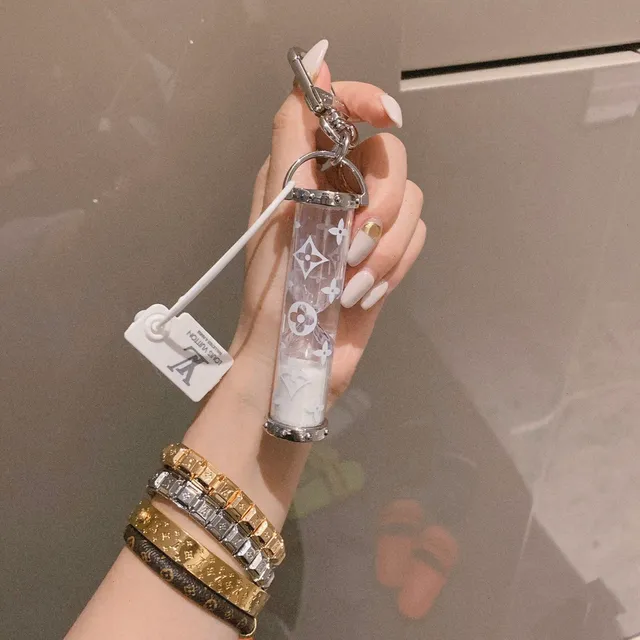 Louis Vuitton Monogram Hourglass Keychain Transparent Crossbody Bag