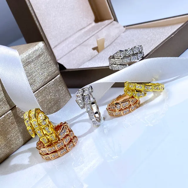 Bvlgari Gold White Multi-Row Coiled Pavé-Set Ring