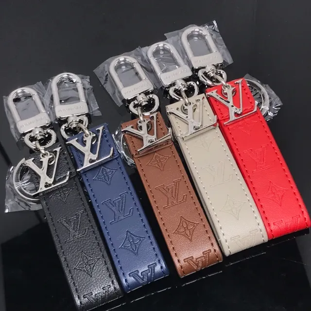 Louis Vuitton Black Silver Embossed Monogram Leather Strap Card Holder