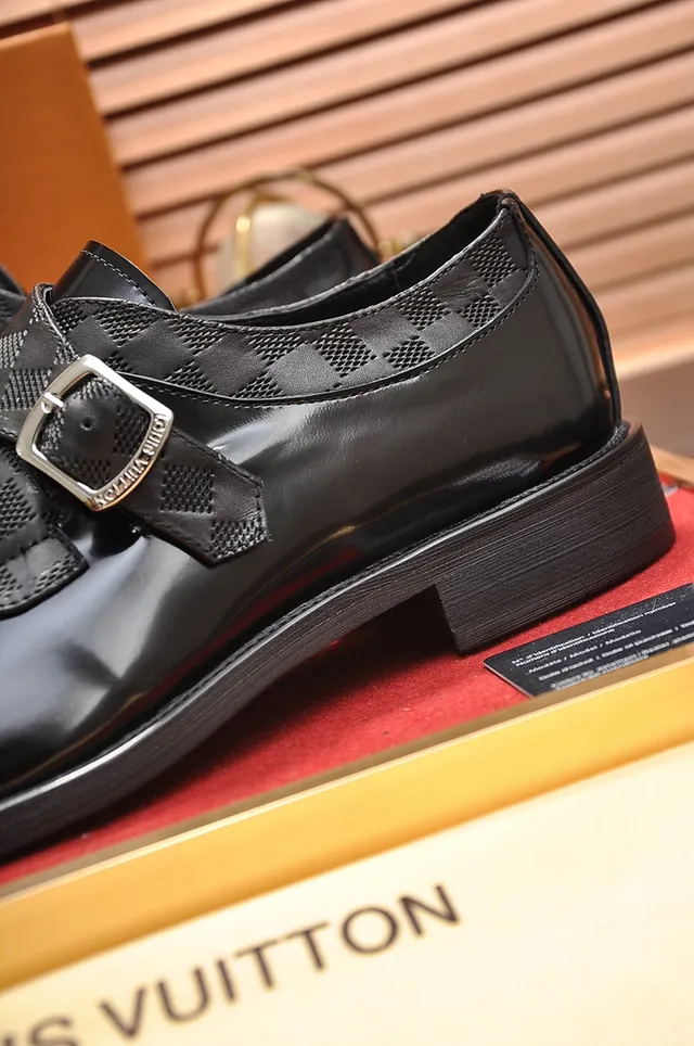 Black Silver Patent Leather Single Strap Monk Shoes