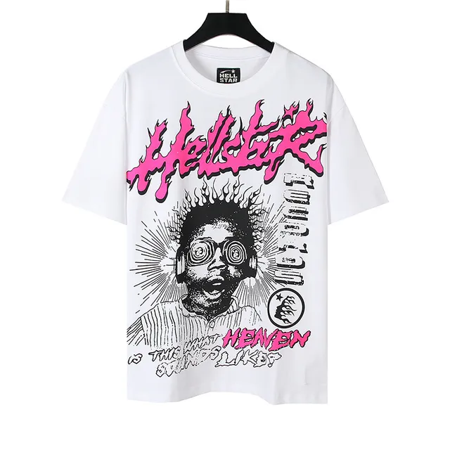 Hellstar Graphic Flame Print Oversized T-Shirt