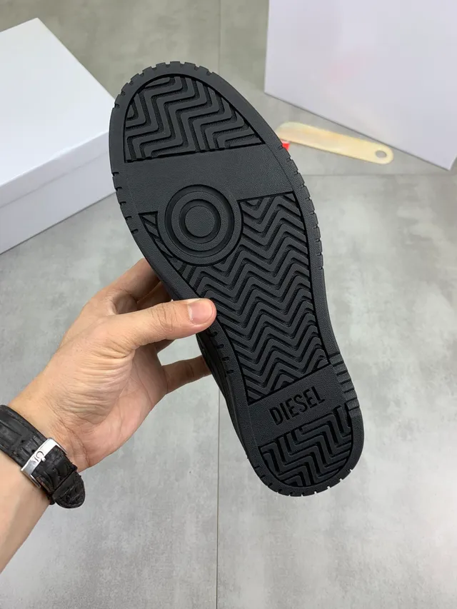 Diesel Black Platform Lifestyle Sneaker