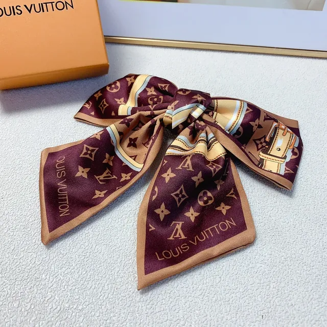 Louis Vuitton Monogram Print Silk Scarf
