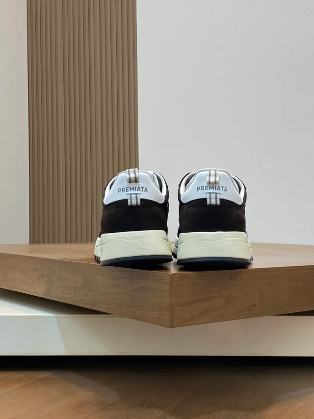 Puma Black Brown Low-Top Suede-and-Synthetic Upper Lifestyle Sneakers
