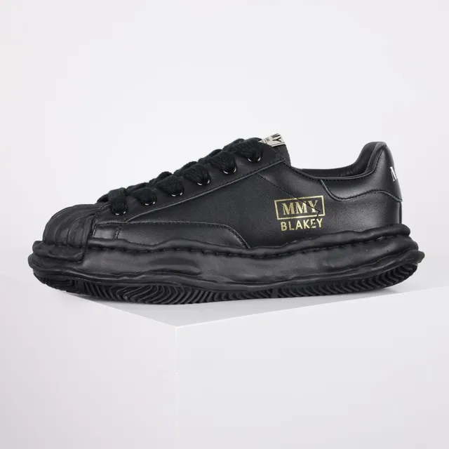 MMY Blakey Black Leather Lifestyle Sneaker