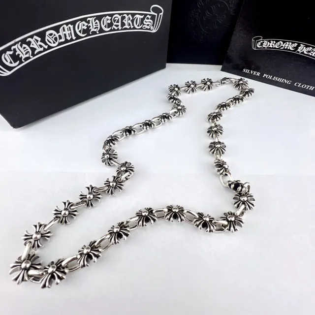 Chrome Hearts Floral-Link Silver-Toned Bracelet