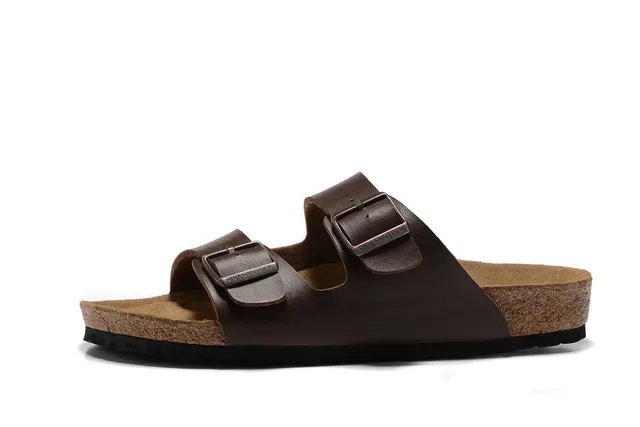 Birkenstock Arizona Brown Leather Two-Strap Casual Sandals