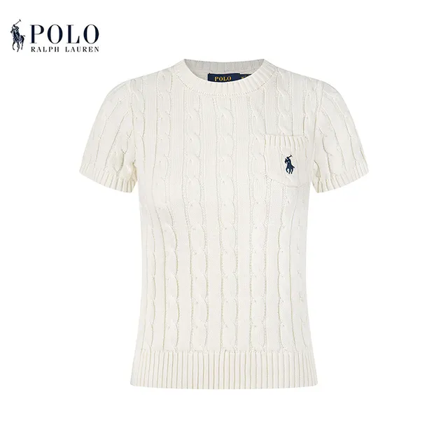Polo Ralph Lauren Cable Knit Short-Sleeve Sweater