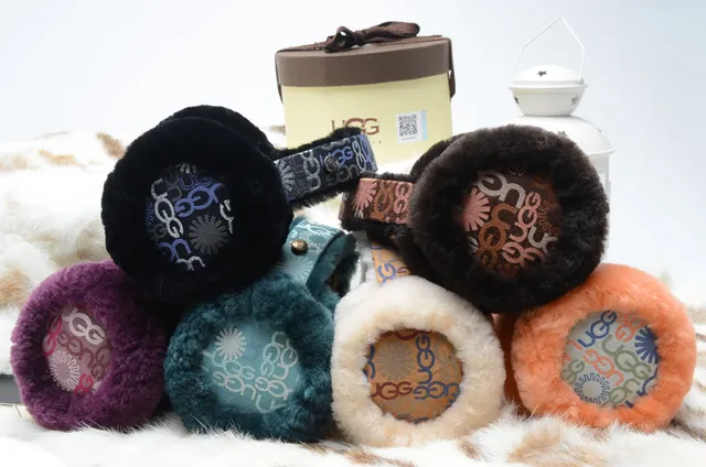 UGG Tasman Shearling Ear Warmers Multicolor Beanie