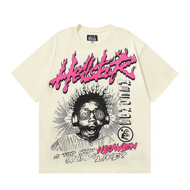 Hellstar Graphic Flame Print Oversized T-Shirt