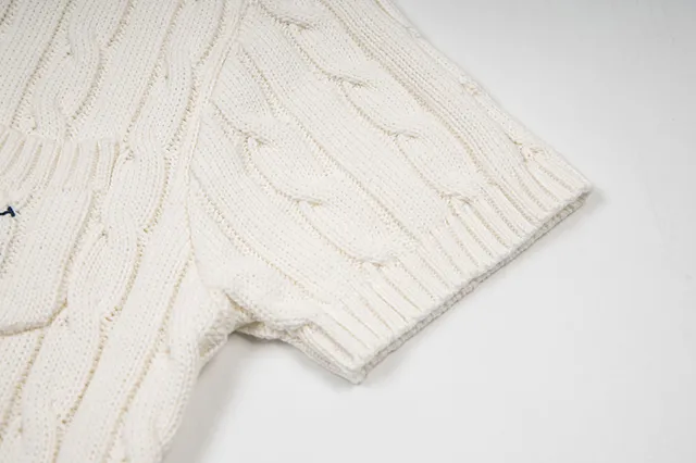 Polo Ralph Lauren Cable Knit Short-Sleeve Sweater