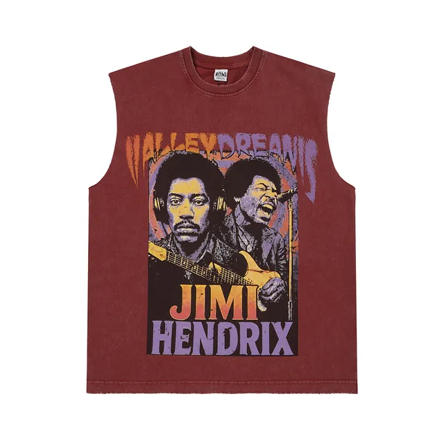 Maroon Graphic-Print Sleeveless Vest Top