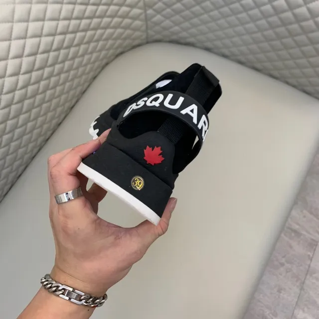 Dsquared2 ICON Black and Blue Slip-On Lifestyle Sneakers