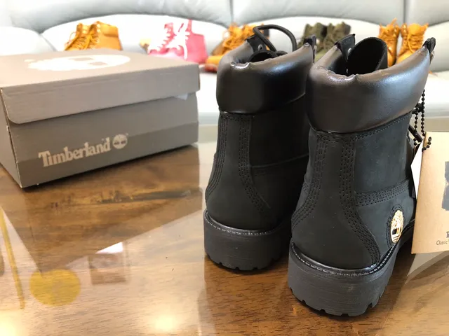 Timberland Premium 6-Inch Black Nubuck Work Boots
