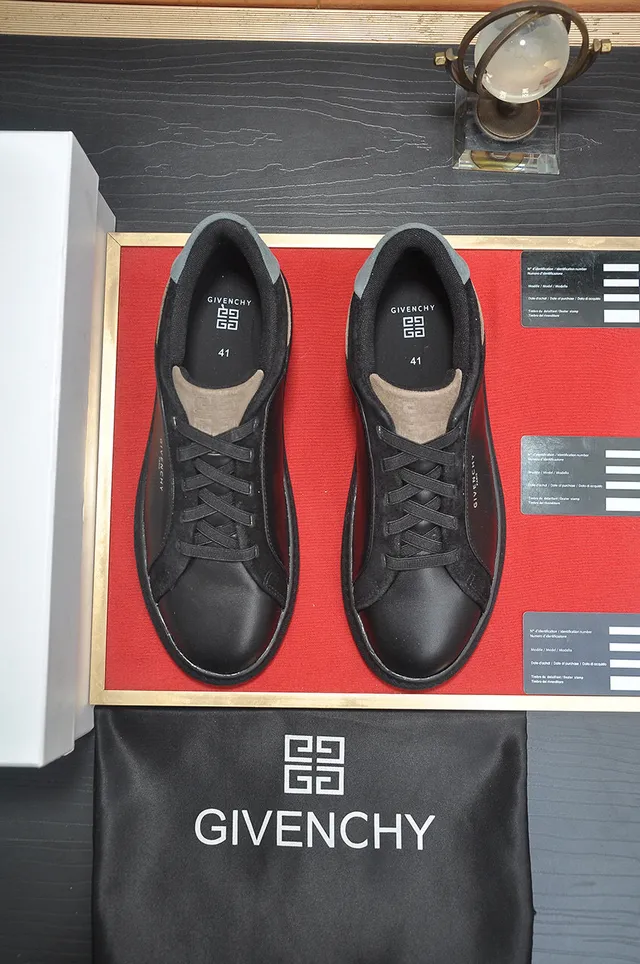 Givenchy City Sport Black Gray Suede Panel Lifestyle Sneakers